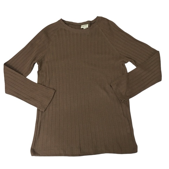 Jaclyn Smith Knit Brown Lightweight Raglan Top - Women’s Small NWOT - Picture 5 of 13